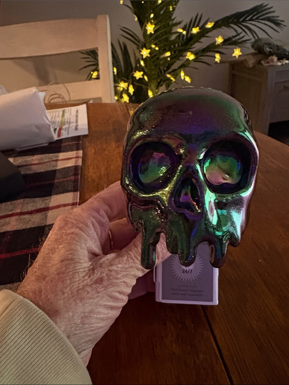 Nwt Psychedelic Color Skull Wallflower from White Barn